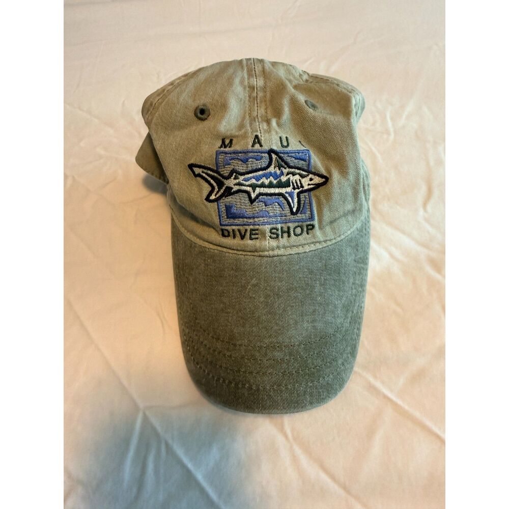 Maui Dive Shop Shark Embroidered Ouray Cap